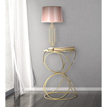 Ružová stolová lampa Mauro Ferretti Krista, výška 55 cm - Image 2