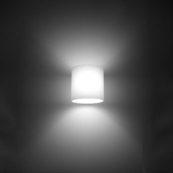 Biele nástenné svietidlo ø 10 cm Gino – Nice Lamps - Image 3