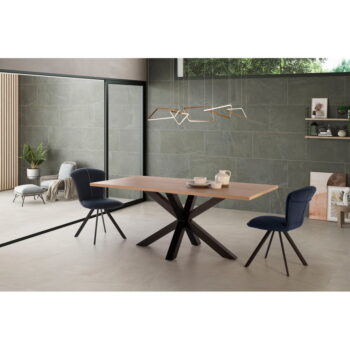 Jedálenský stôl s doskou v dubovom dekore 100x180 cm Comba - Marckeric – Obrázok 4