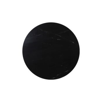 Čierny okrúhly jedálenský stôl s doskou v dekore mramoru ø 120 cm Tomochi – Light & Living - Image 6