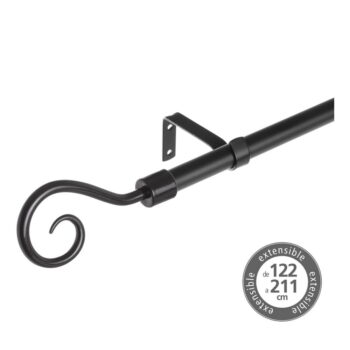 Kovová roztiahnuteľná garniža 122 - 211 cm – Casa Selección - Image 3