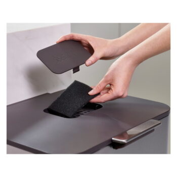 Krémovobiely kôš na triedený odpad Joseph Joseph Totem Compact, 40 l - Image 4