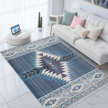 Modrý prateľný koberec 80x150 cm Ethnic Geo – Mila Home - Image 9