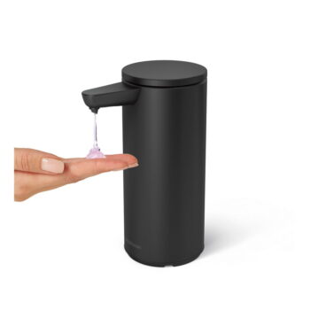 Čierny bezdotykový oceľový dávkovač mydla 266 ml – simplehuman – Obrázok 6