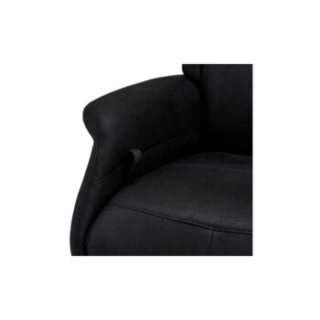 Čierne relaxačné kreslo Delta – Furnhouse - Image 11
