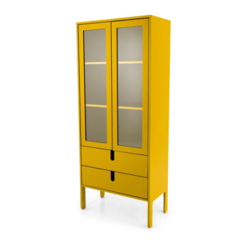 Žltá vitrína Tenzo Uno, šírka 76 cm - Image 2