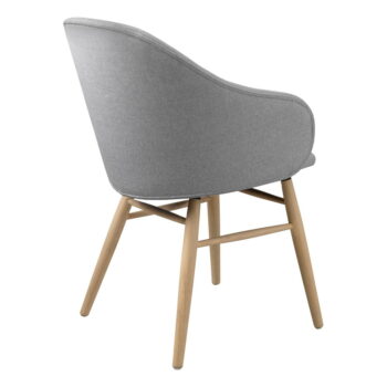 Sivá jedálenská stolička Unique Furniture Teno Oak – Obrázok 4