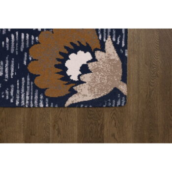 Tmavomodrý vlnený koberec 200x300 cm Chintz – Agnella – Obrázok 3