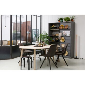 Rozkladací jedálenský stôl WOOOD Lange, ⌀ 120 cm - Image 9