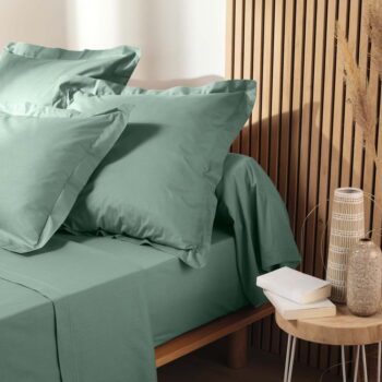 Svetlozelená napínacia plachta z Bio bavlny 140x190 cm Biolina – douceur d'intérieur - Image 2