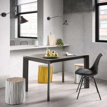 Biely odkladací stolík z tíkového dreva Kave Home Filippo, ⌀ 35 cm - Image 3