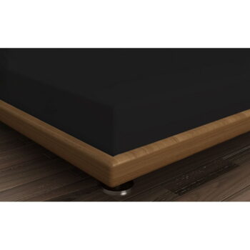 Čierna napínacia bavlnená plachta 140x200 cm – Mijolnir - Image 2