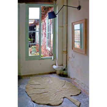 Kaki prateľný ručne tkaný bavlnený detský koberec 120x180 cm Monstera Olive – Lorena Canals – Obrázok 11