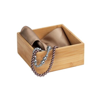 Bambusová úložná priehradka Wenko Terra, šírka 15 cm - Image 2