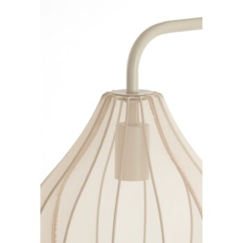 Béžová stojacia lampa s textilným tienidlom (výška 156,5 cm) Elati – Light & Living - Image 3