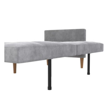 Svetlosivá zamatová rozkladacia pohovka 207 cm Lilly – Støraa - Image 10