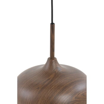 Tmavohnedé závesné svietidlo s textilným tienidlom ø 22 cm Dania – Light & Living – Obrázok 6