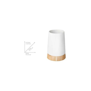 Biela keramická súprava doplnkov do kúpeľne Bamboo – Wenko – Obrázok 8