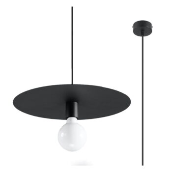 Čierne závesné svietidlo ø 40 cm Livago – Nice Lamps
