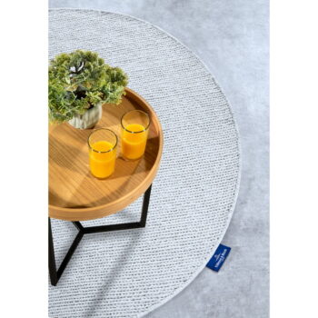 Svetlosivý ručne tkaný vlnený okrúhly koberec ø 200 cm Francois – Villeroy&Boch - Image 3