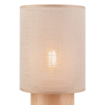 Svetlohnedo-béžová stolná lampa s textilným tienidlom, výška 30 cm Ari – LAMKUR - Image 5