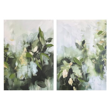 Obrazy s ručne maľovanými prvkami v súprave 2 ks 50x70 cm Myrtle – Styler