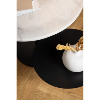 Biely okrúhly konferenčný stolík ø 60 cm Lahti – Actona - Image 8