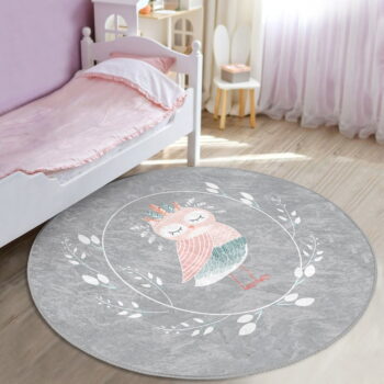 Sivý detský koberec ø 80 cm Comfort – Mila Home - Image 2