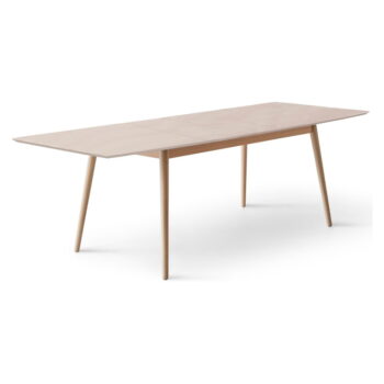 Rozkladací jedálenský stôl s doskou v dubovom dekore v prírodnej farbe 90x165 cm Meza – Hammel Furniture - Image 2
