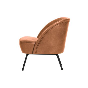 Koňakovohnedé kreslo z recyklovanej kože BePureHome Vogue - Image 3