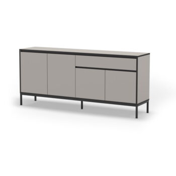 Sivo-béžová nízka komoda 180x80 cm Lorenza – Marckeric - Image 3