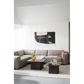 Tmavohnedý konferenčný stolík v dekore duba ø 80 cm Sullivan – Rowico – Obrázok 2