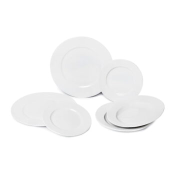 6-dielna súprava bielych porcelánových tanierov Bonami Essentials Imperio