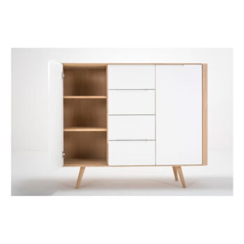 Komoda z dubového dreva Gazzda Ena Two, 135 × 42 × 110 cm – Obrázok 3