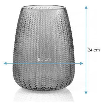Svetloružová sklenená váza (výška 24 cm) Sevilla – AmeliaHome - Image 4
