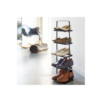 Čierny kovový stojan na topánky Tower Shoe Rack – YAMAZAKI – Obrázok 3