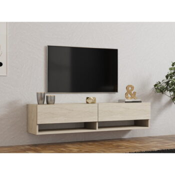 Béžový TV stolík 141x31x30 cm Arges – Kalune Design – Obrázok 2