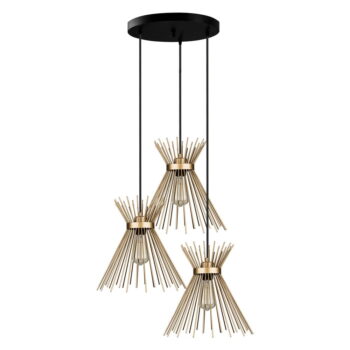 Kovové závesné svietidlo v zlatej farbe ø 34 cm Izmir – Squid Lighting - Image 3