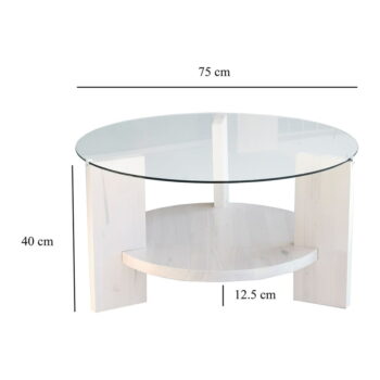 Biely okrúhly konferenčný stolík ø 75 cm Mondo - Neostill - Image 6