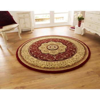 Červený okrúhly koberec ø 150 cm Heritage – Think Rugs - Image 2