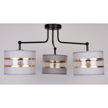 Biele stropné svietidlo s textilným tienidlom ø 20 cm Andy – Candellux Lighting - Image 2