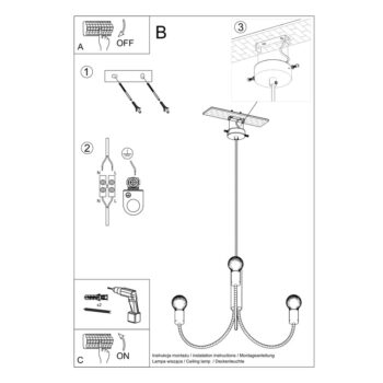 Čierne závesné svietidlo ø 45 cm Karim – Nice Lamps - Image 7