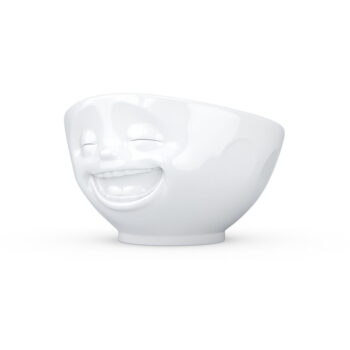 Biela porcelánová smejúca sa miska 58products - Image 2