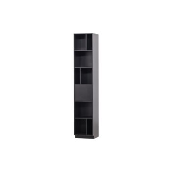 Čierna modulárna knižnica z borovicového dreva 40x210 cm Finca – WOOOD - Image 5