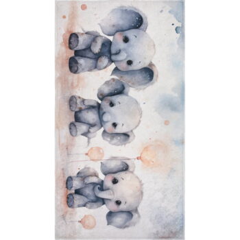Svetlosivý detský koberec 160x230 cm Baby Elephants – Vitaus