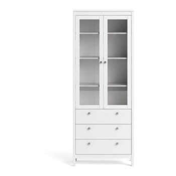 Biela vitrína 78x199 cm Madrid – Tvilum - Image 9