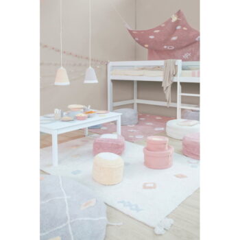 Ružový prateľný ručne tkaný bavlnený detský koberec 140x200 cm Noah – Lorena Canals – Obrázok 7