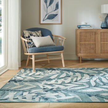 Modrý vonkajší koberec 290x200 cm Willow - Flair Rugs – Obrázok 2