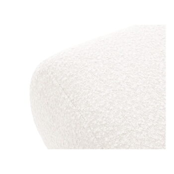 Biely taburet z textílie bouclé Molino – Micadoni Home - Image 3