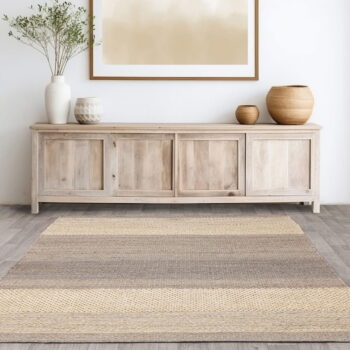 Sivo-krémový obojstranný ručne tkaný jutový koberec 120x170 cm Cedar – Asiatic Carpets – Obrázok 2